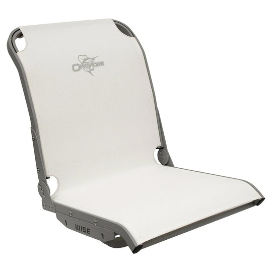 Wise 3374 Aero X Cool-Ride Mesh Mid-Back Boat Seat - White - Deckhand Marine Supply