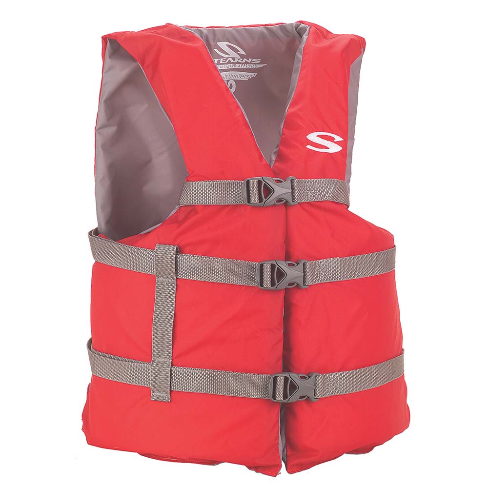 Stearns PFD 2001 Adult Boat Universal Red Display f/Adults Over 90lbs - Chest Size Of 50" - Deckhand Marine Supply