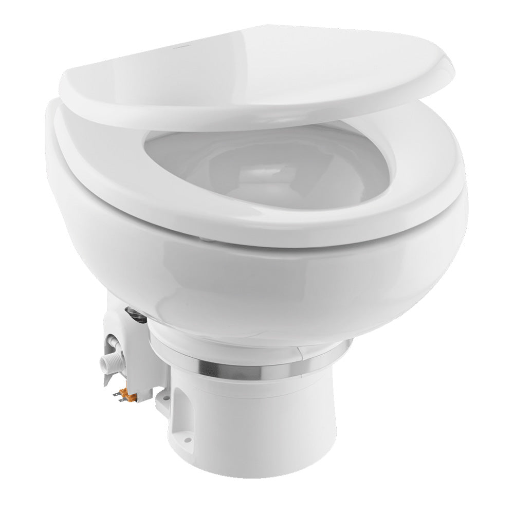 Dometic MasterFlush 7120 White Electric Macerating Toilet w/Orbit Base - Freshwater - 24V - Deckhand Marine Supply