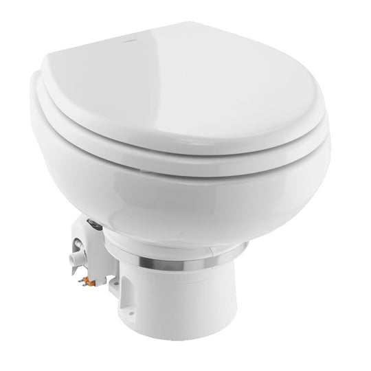 Dometic MasterFlush 7120 White Electric Macerating Toilet w/Orbit Base - Freshwater - 24V - Deckhand Marine Supply