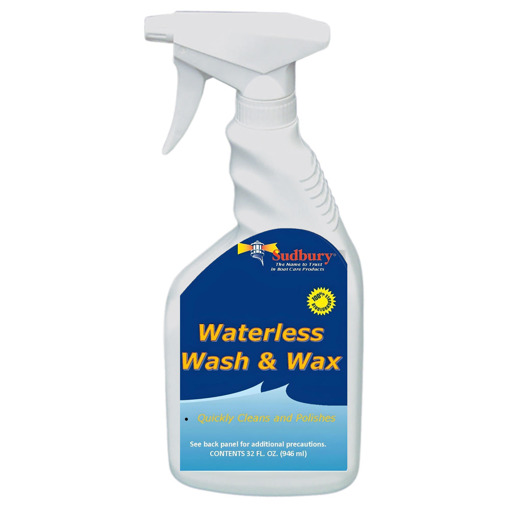Sudbury Waterless Wash  Wax - 32oz Spray Bottle - Deckhand Marine Supply