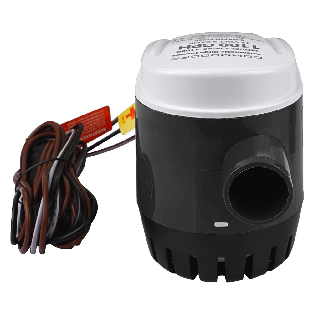 Commodore 1100 GPH 60 Series Automatic Bilge Pump - 12V - Deckhand Marine Supply