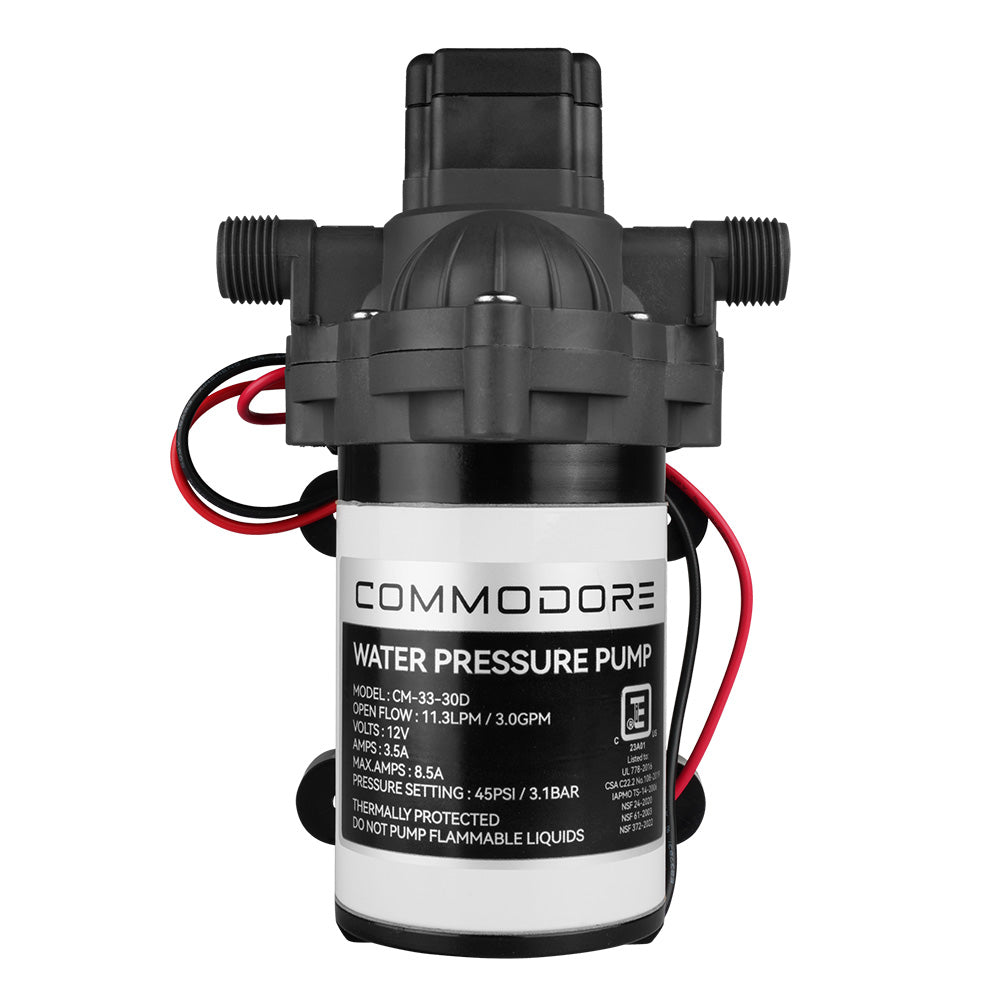 Commodore 3.0 GPM Water Pump - 12V - Deckhand Marine Supply