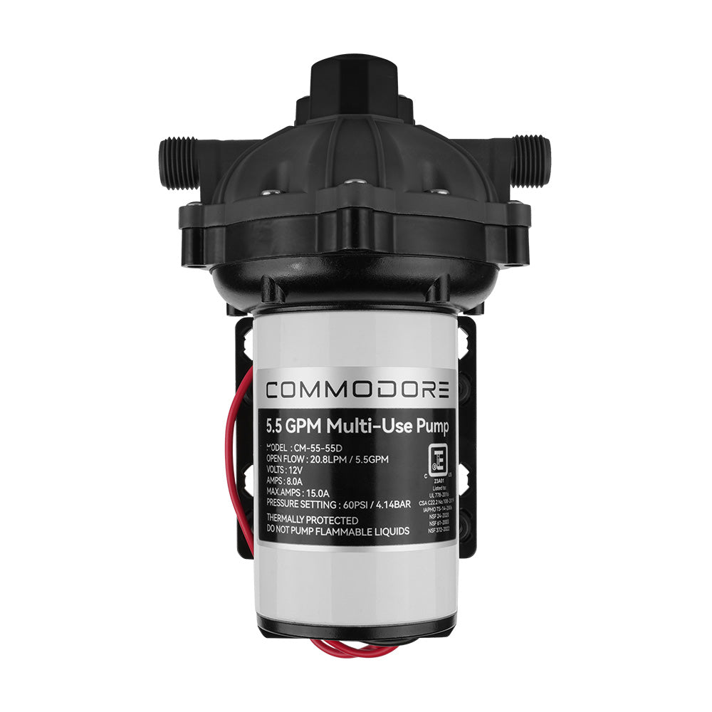 Commodore 5.5 GPM Water Pump - 12V - Deckhand Marine Supply