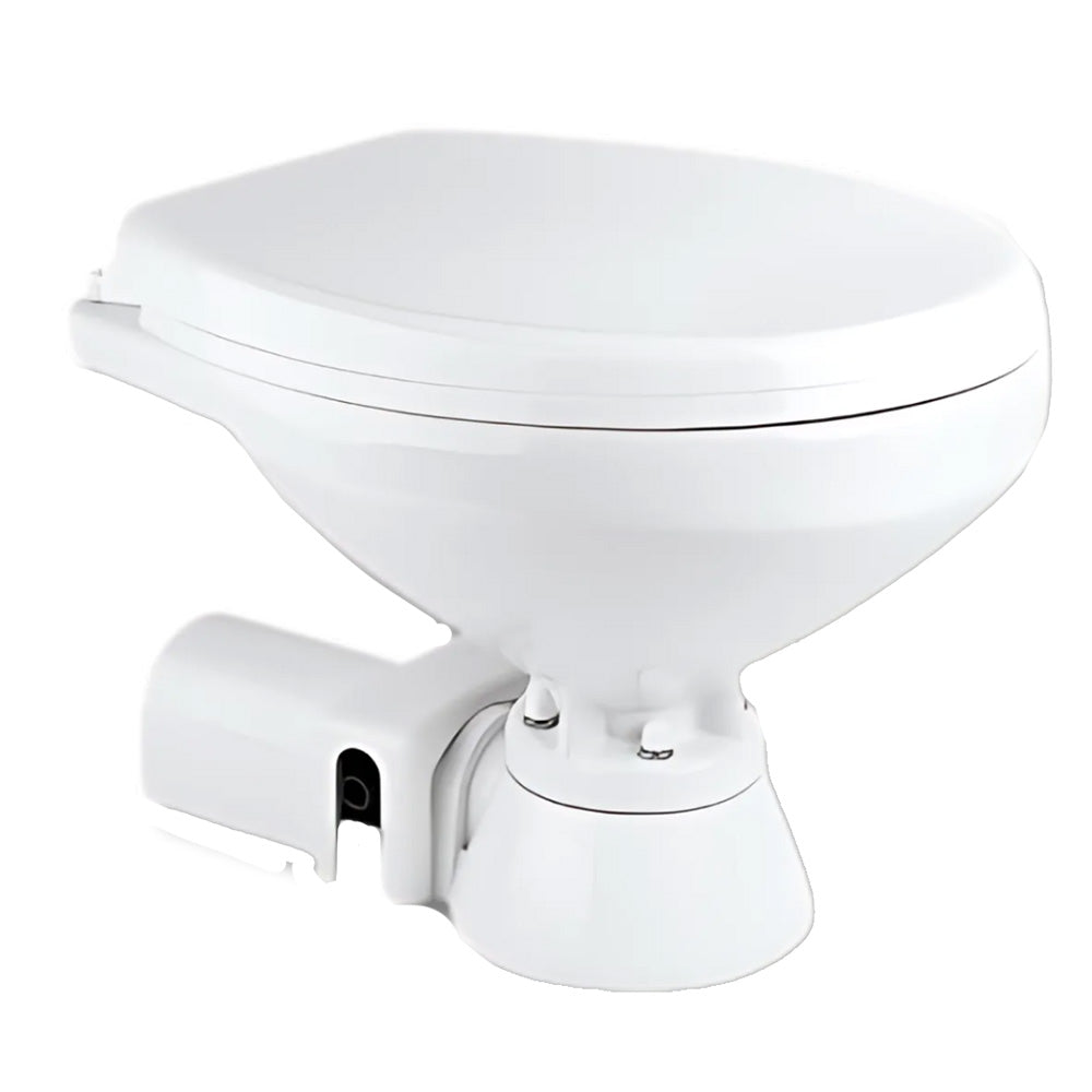 Commodore Electric Marine Toilet - Rear Macerator - Regular Size - Deckhand Marine Supply