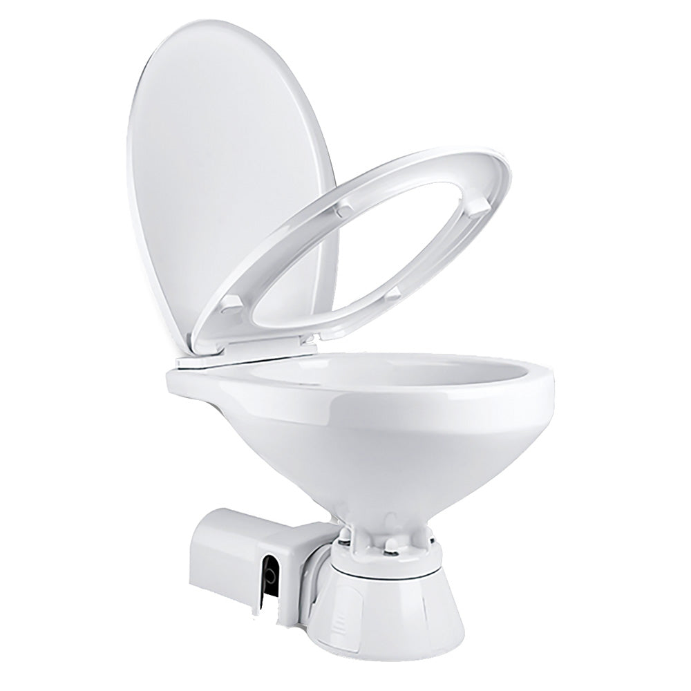 Commodore Electric Marine Toilet - Rear Macerator - Regular Size - Deckhand Marine Supply