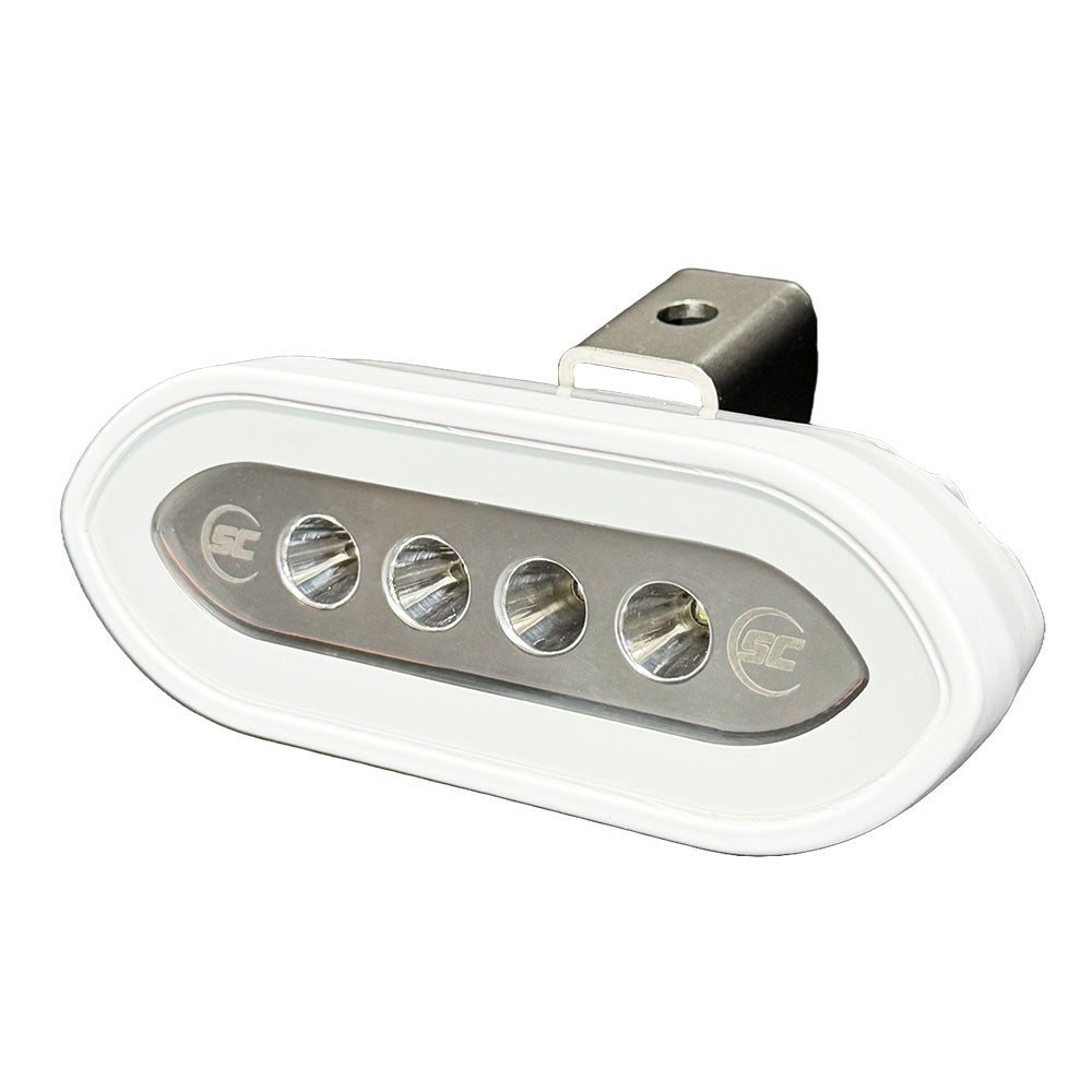 Shadow-Caster Bracket Mount Spreader Light - White Housing - White - Deckhand Marine Supply