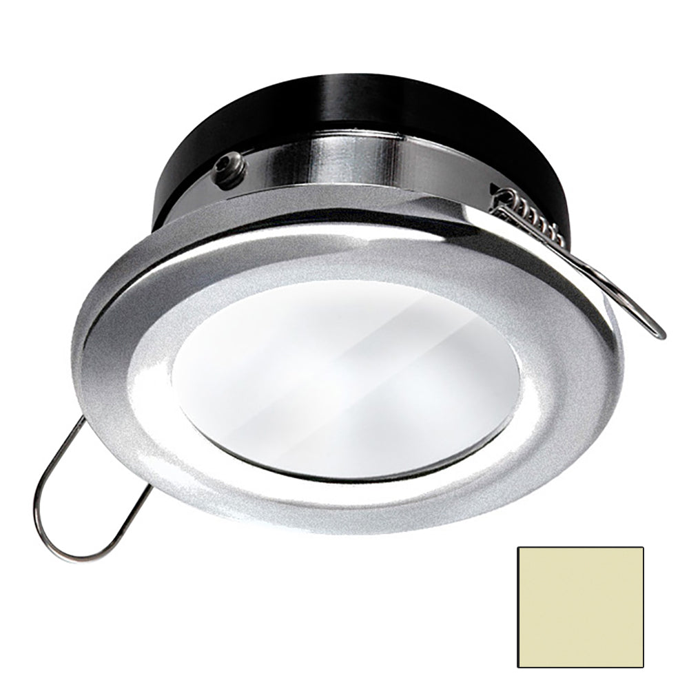 i2Systems Apeiron 4.5W Spring Mount Light Round - Warm White - Brushed Nickel Finish - Deckhand Marine Supply