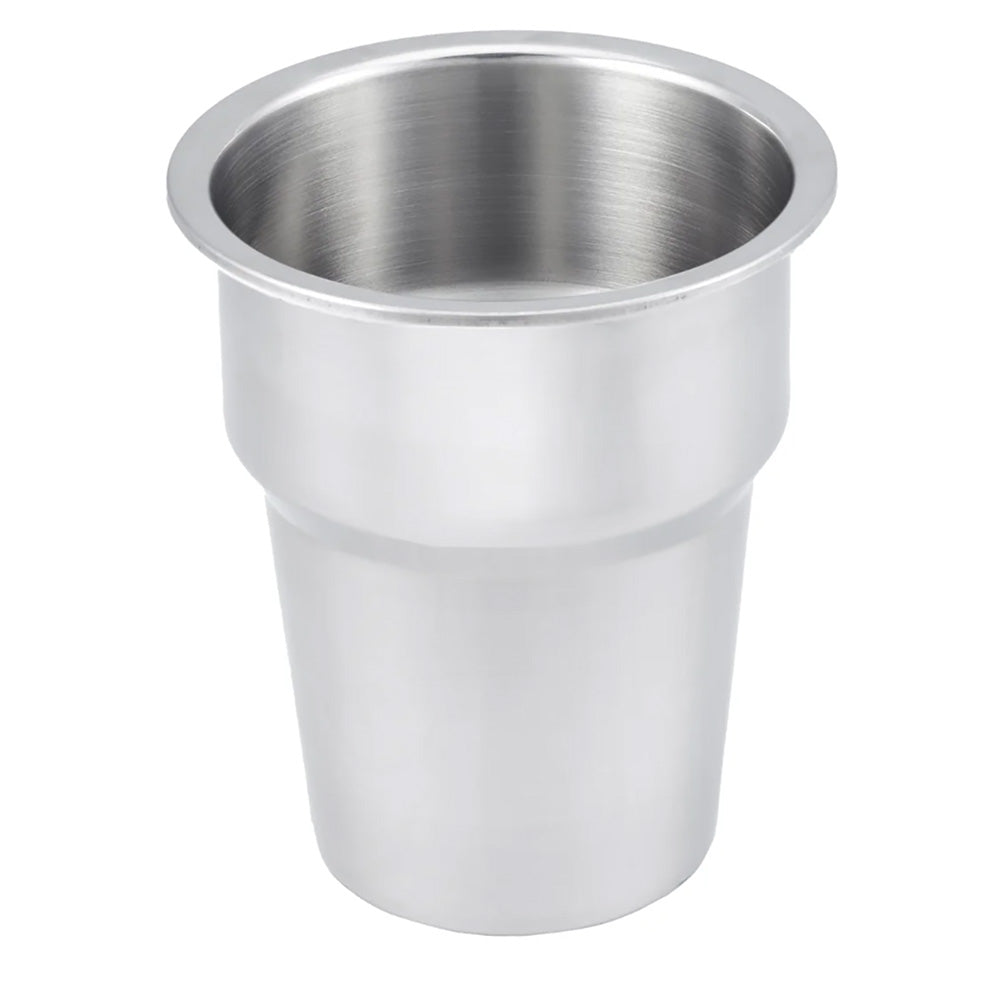 Whitecap Extra Large Stainless Steel Flush Cupholder - Deckhand Marine Supply