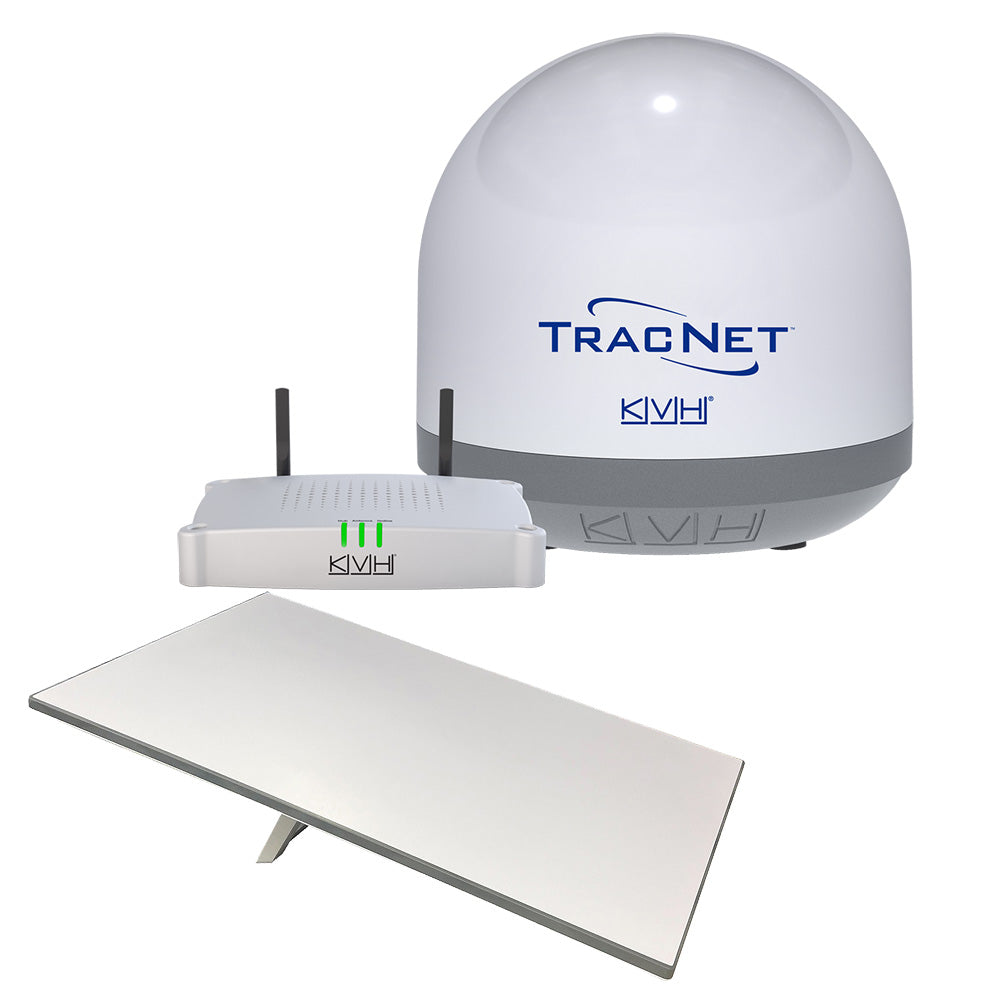 KVH Starlink Premium Standard RV Flat Panel Terminal w/TracNet Coastal Pro 5G/WiFi Compact Terminal w/TracNet Hub - Deckhand Marine Supply