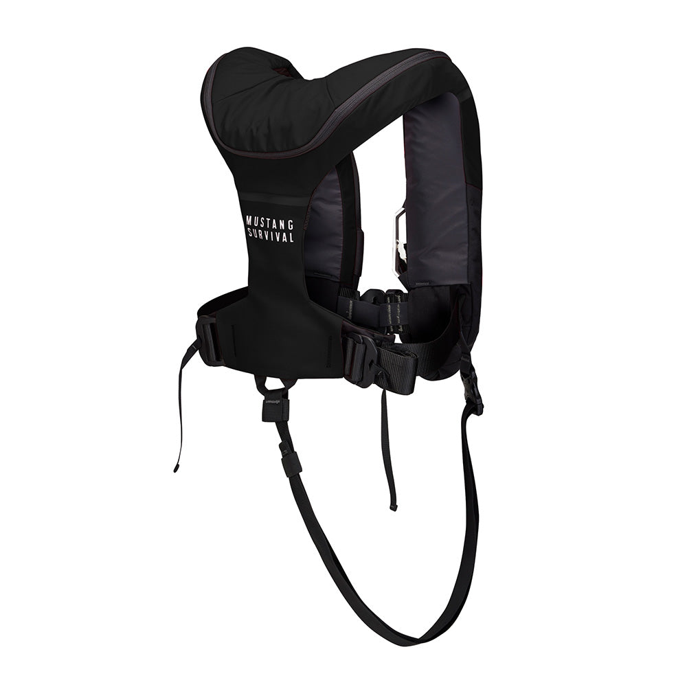Mustang Atlas 190 DLX Open Ocean Inflatable PFD - Black - Deckhand Marine Supply