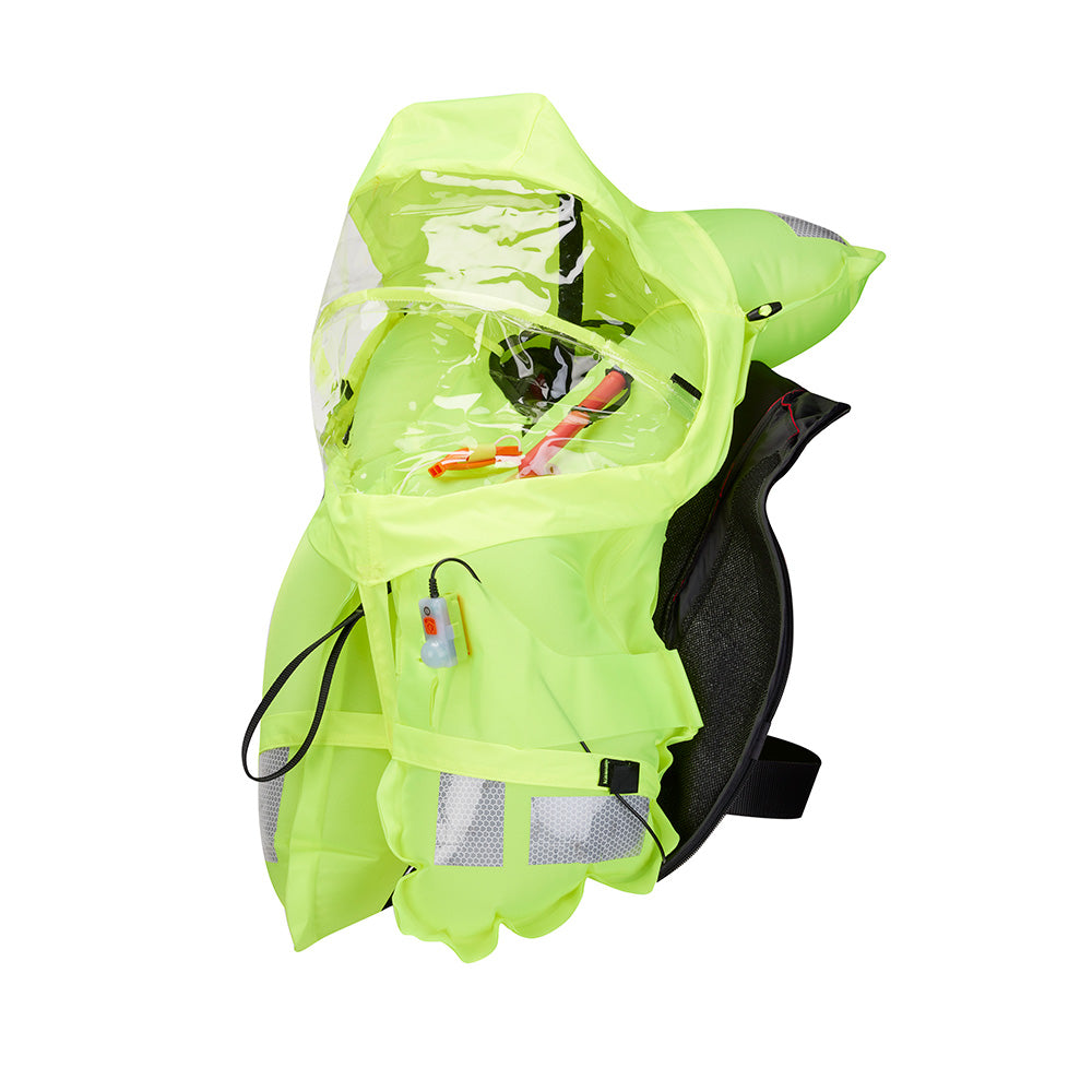Mustang Atlas 190 DLX Open Ocean Inflatable PFD - Red/Black - Deckhand Marine Supply