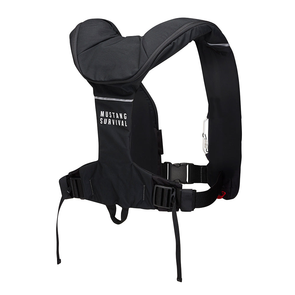 Mustang Elite 190 Offshore Inflatable PFD - Black - Deckhand Marine Supply