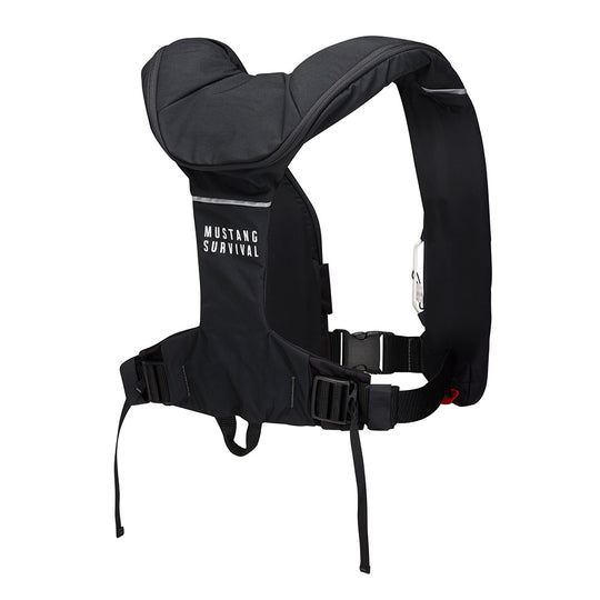 Mustang Elite 190 Offshore Inflatable PFD - Black - Deckhand Marine Supply
