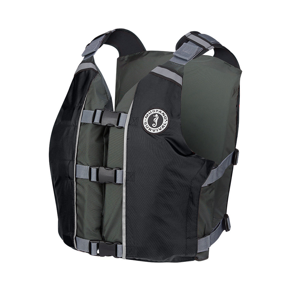 Mustang APF Foam Vest - Universal - Black/Grey - Deckhand Marine Supply