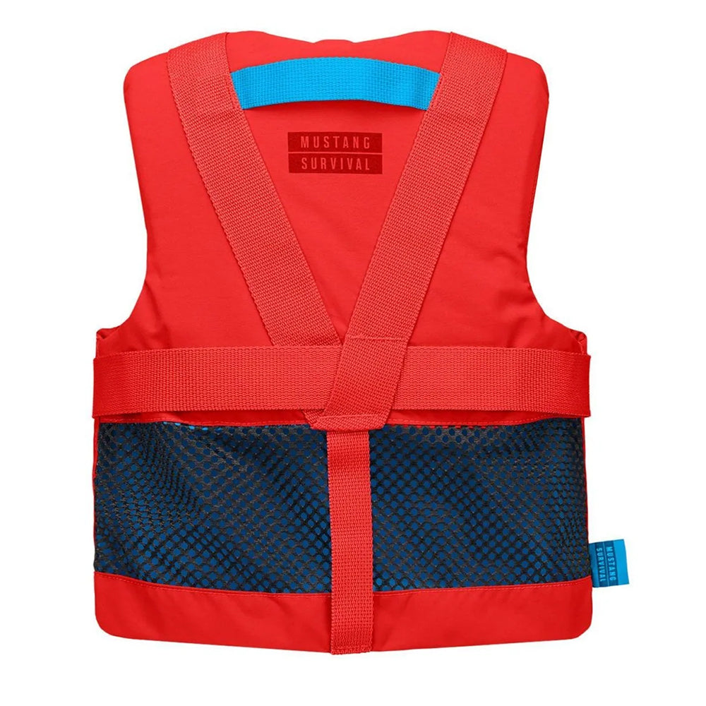 Mustang Youth REV Foam Life Vest - Imperial Red - Deckhand Marine Supply