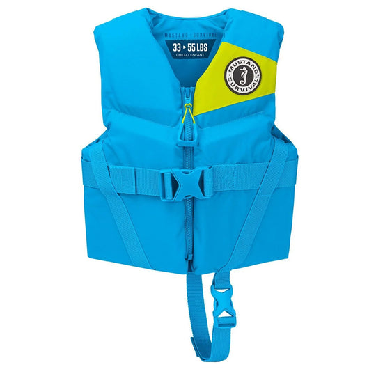 Mustang Child Rev Foam Life Vest - Azure Blue - Deckhand Marine Supply