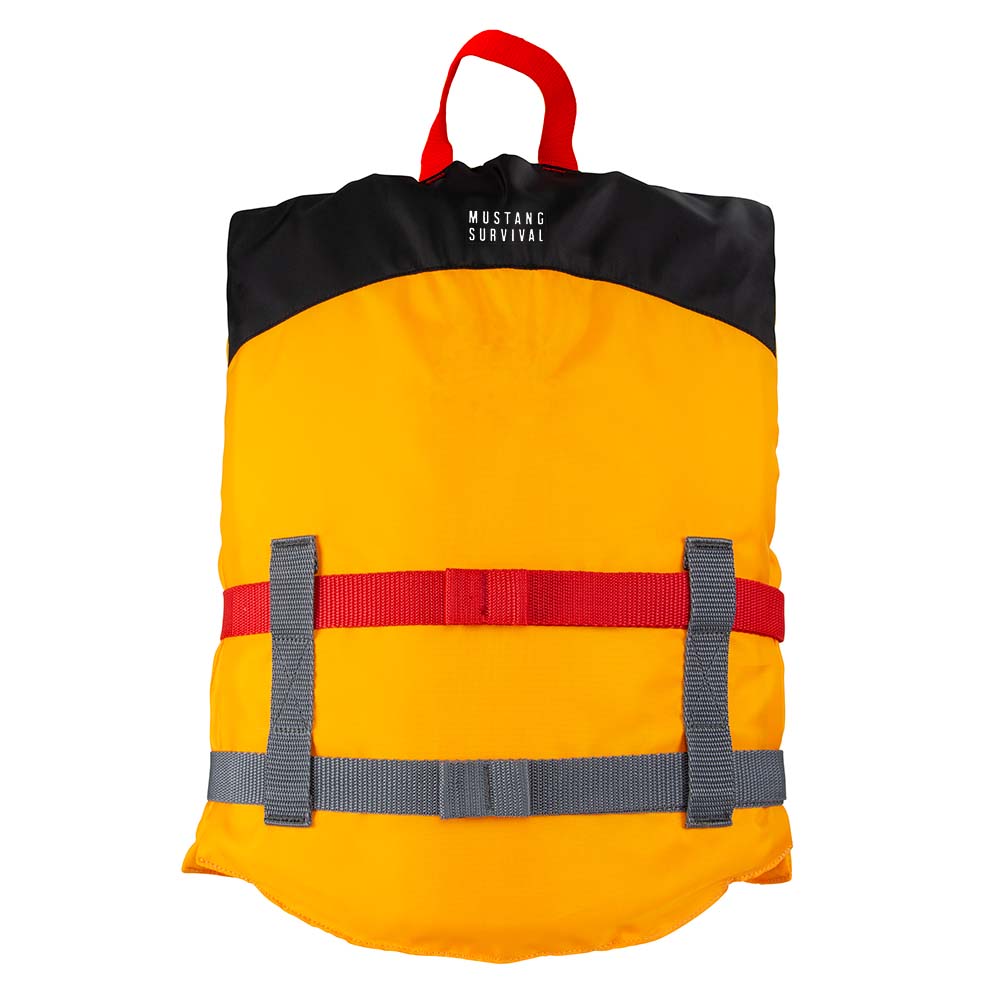 Mustang Youth Livery Foam Vest - Mango/Black - Deckhand Marine Supply