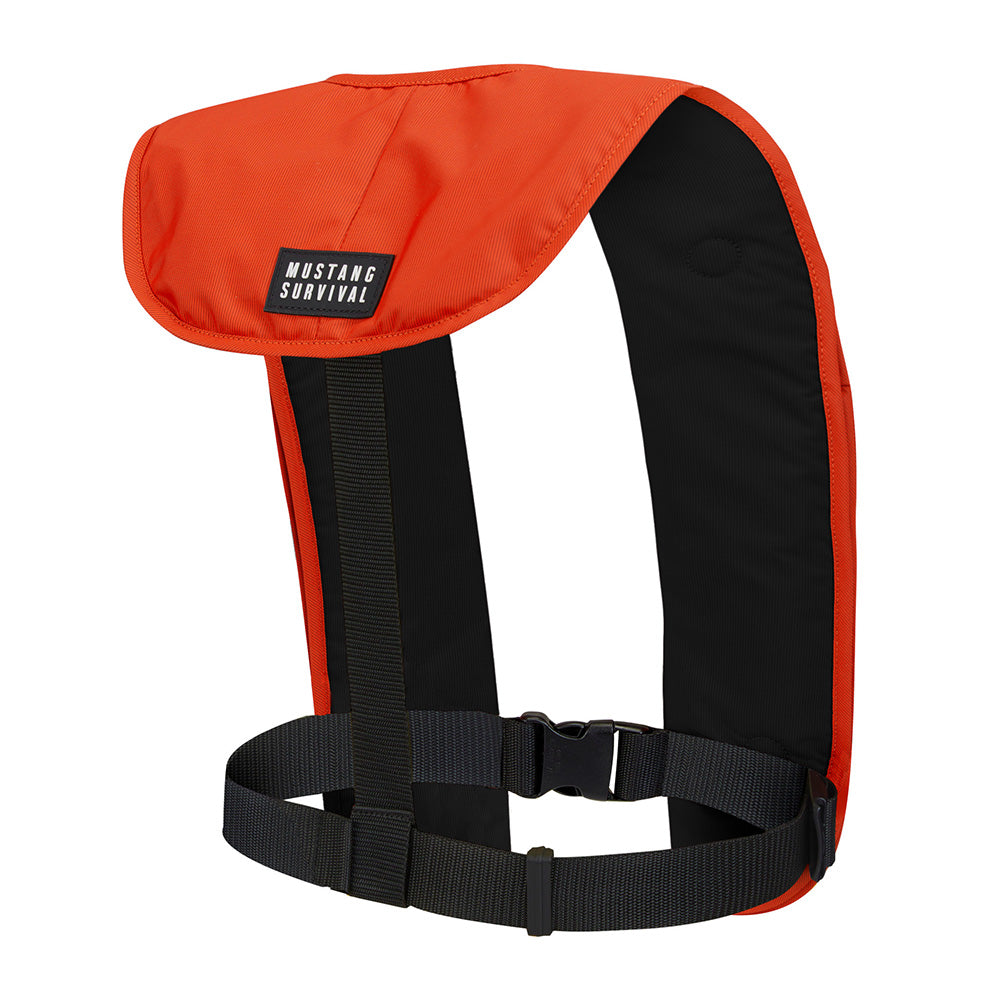 Mustang MIT 100 Inflatable PFD - Orange/Black - Deckhand Marine Supply