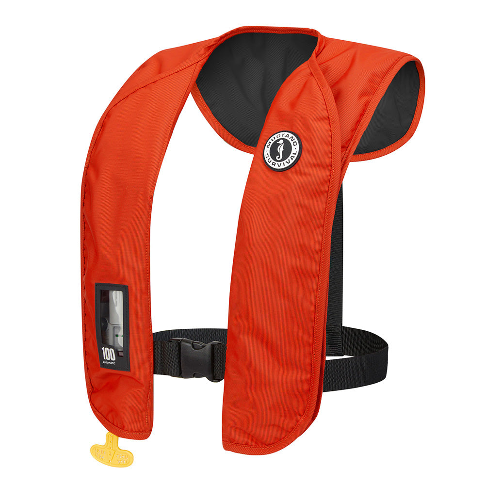 Mustang MIT 100 Inflatable PFD - Orange/Black - Deckhand Marine Supply