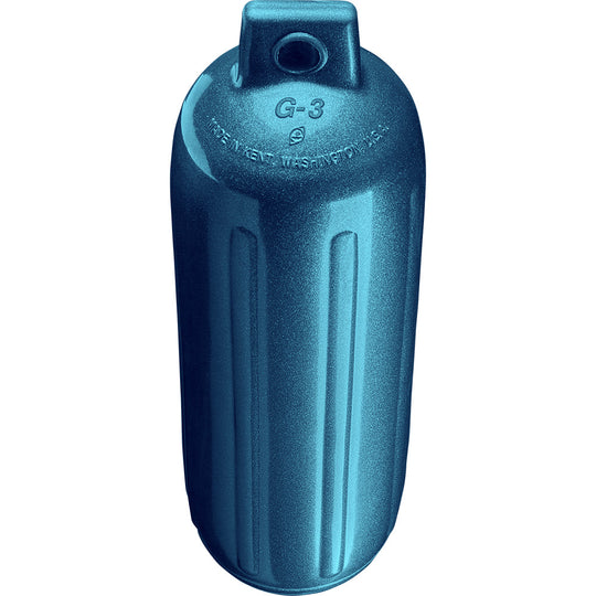 Polyform G-3 Twin Eye Fender 5.5" x 19" - Metallic Blue - Deckhand Marine Supply
