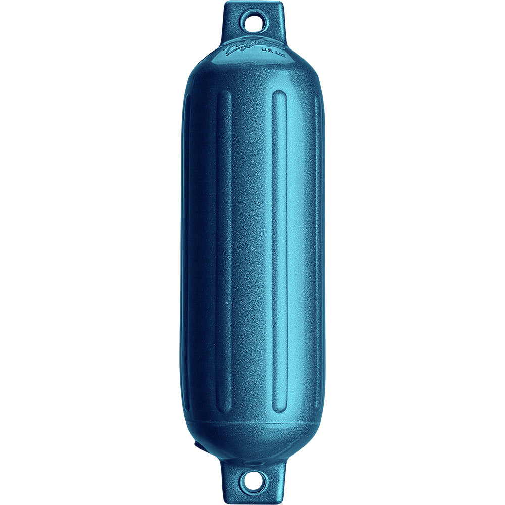 Polyform G-3 Twin Eye Fender 5.5" x 19" - Metallic Blue - Deckhand Marine Supply