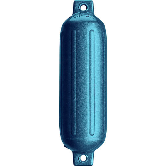Polyform G-3 Twin Eye Fender 5.5" x 19" - Metallic Blue - Deckhand Marine Supply