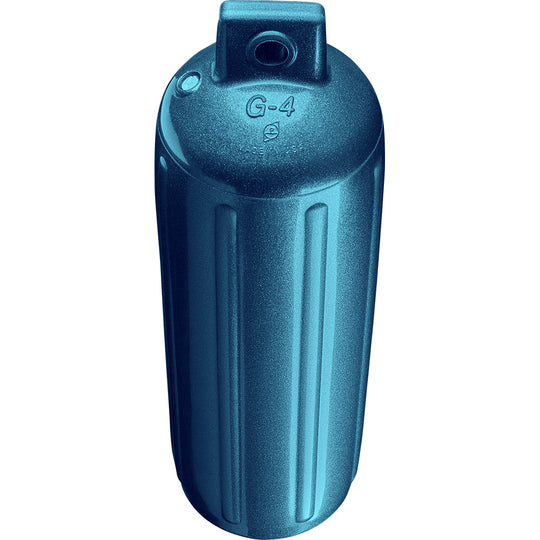 Polyform G-4 Twin Eye Fender 6.5" x 22" - Metallic Blue - Deckhand Marine Supply