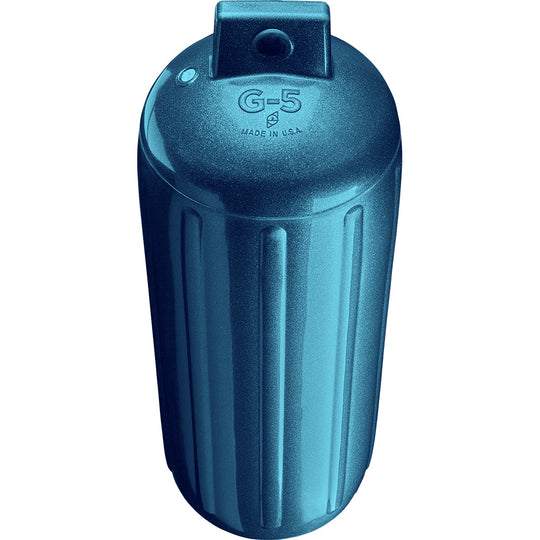 Polyform G-5 Twin Eye Fender 8.8" x 26.8" - Metallic Blue - Deckhand Marine Supply
