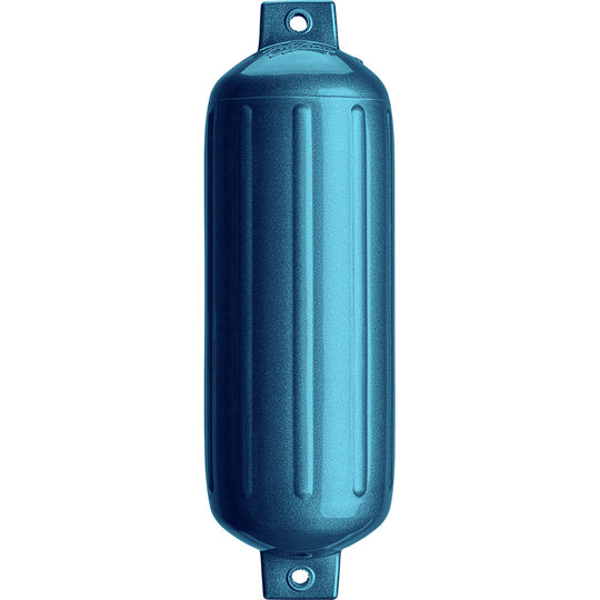 Polyform G-5 Twin Eye Fender 8.8" x 26.8" - Metallic Blue - Deckhand Marine Supply