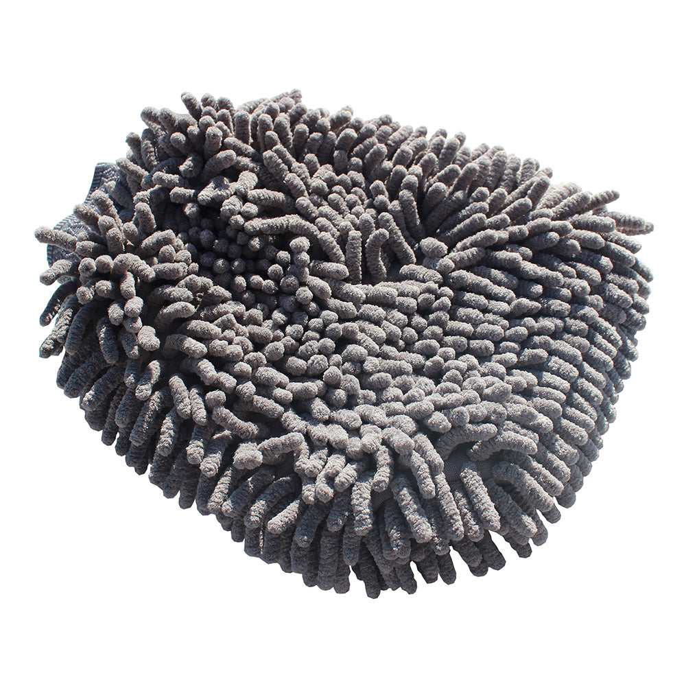 Presta Grey Microfiber Wash Mitt - Deckhand Marine Supply