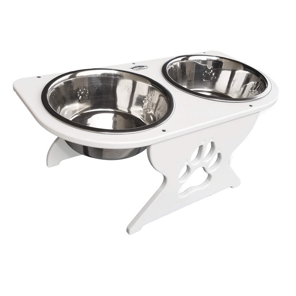 Deep Blue Marine Medium Starboard Dog Dish w/Bowls - 8" Tall - Deckhand Marine Supply