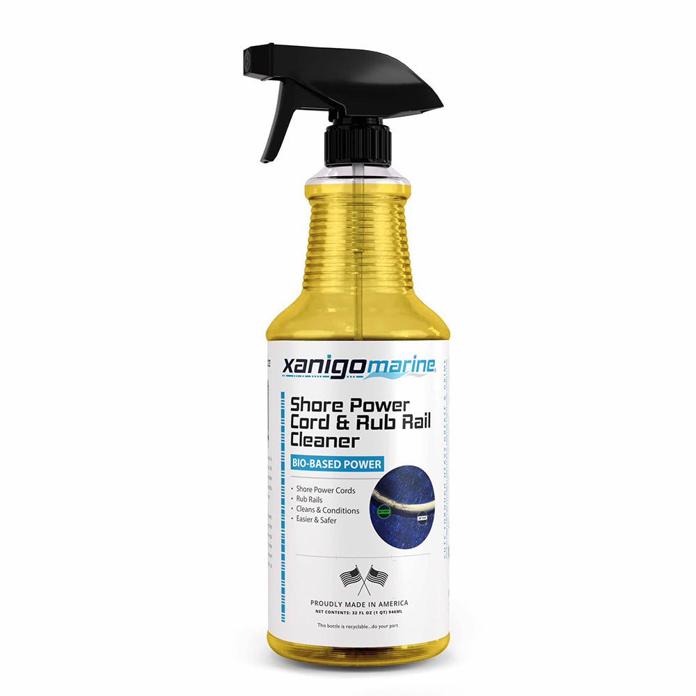 Xanigo Marine Shore Power Cord  Rub Rail Cleaner - 32oz - Deckhand Marine Supply