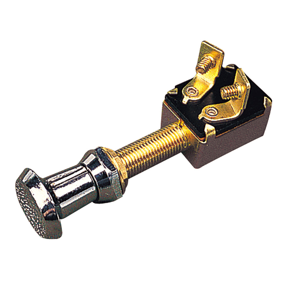 Sea-Dog Two-Position On-Off Push-Pull Switch - Stamped Brass - Deckhand Marine Supply
