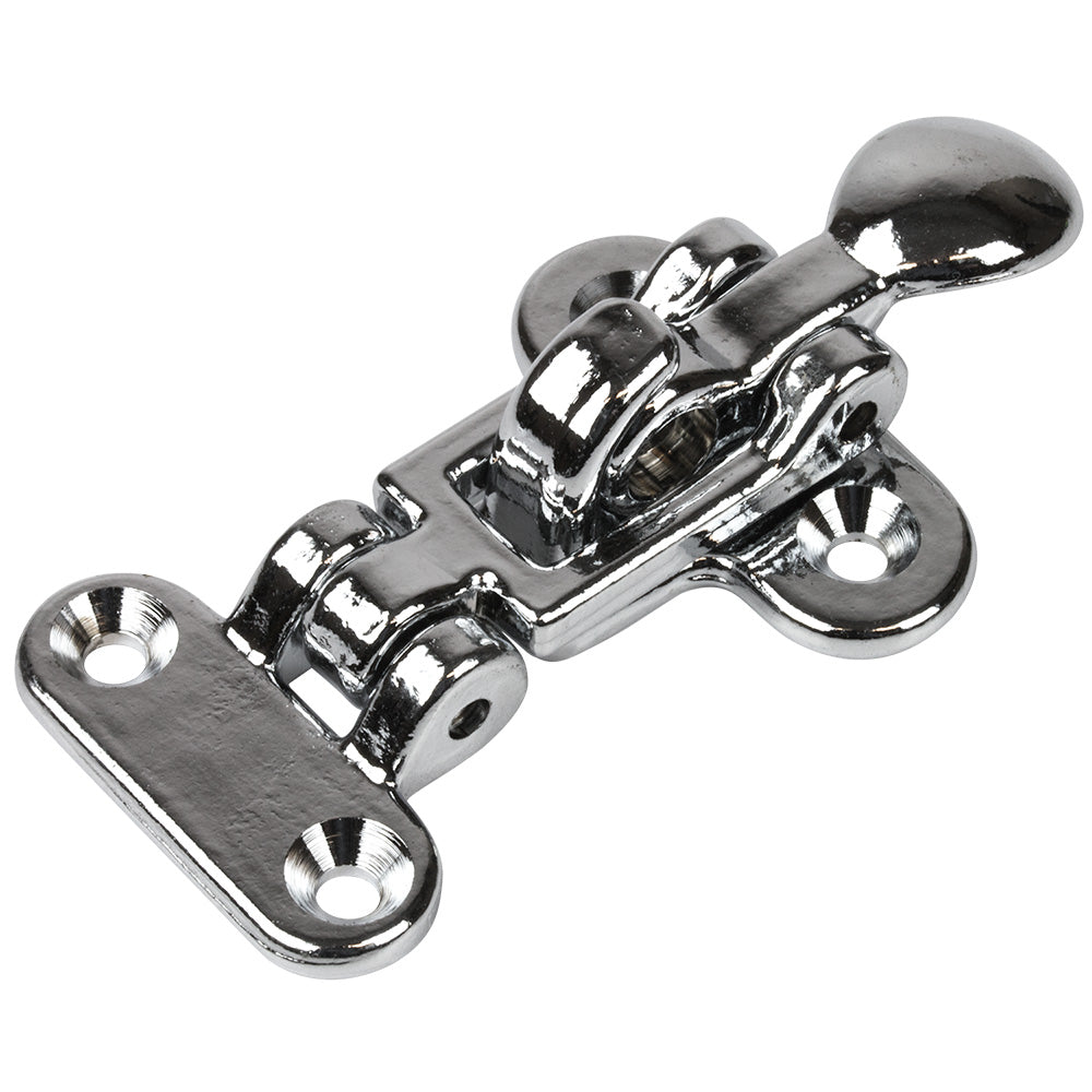 Sea-Dog Anti-Rattle Latch - Sand-Cast Chrome-Plated Brass - Deckhand Marine Supply