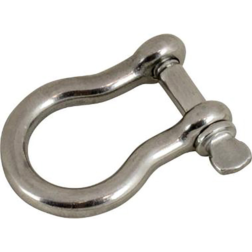 Sea-Dog Bow Shackle - 7/8" Diameter, 1" Opening, 316 Cast Stainless Steel - Deckhand Marine Supply