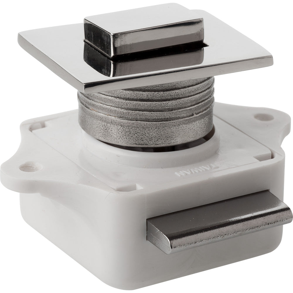 Sea-Dog Push Button Rim Latch - Square - Stainless Steel/Plastic Housing - Deckhand Marine Supply