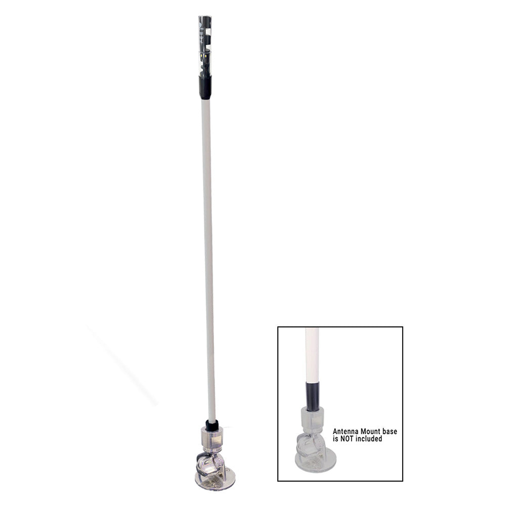 Lumitec Contour Masthead Combo Light w/Antenna Mount *Antenna Mount Base Not Included - Deckhand Marine Supply