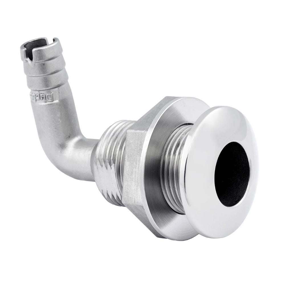 Whitecap 1-1/2" Duplex Stainless Steel 90 Degree Thru-Hull Fitting - Deckhand Marine Supply