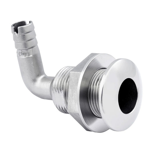 Whitecap 1-1/2" Duplex Stainless Steel 90 Degree Thru-Hull Fitting - Deckhand Marine Supply