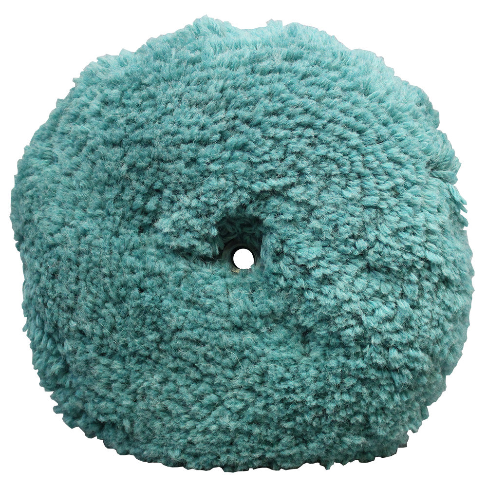 Presta Green Double-Sided Wool Light Cutting/Polish Pad - 9" - Deckhand Marine Supply