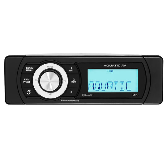 Aquatic AV MP6 Shallow Mount Stereo - Deckhand Marine Supply