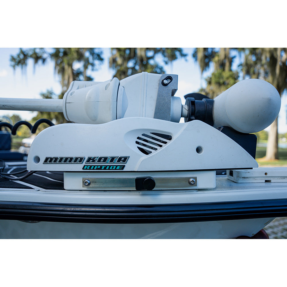 Secure Outdoors Elite Lock - Single - Minn Kota QRB - Silver - Deckhand Marine Supply