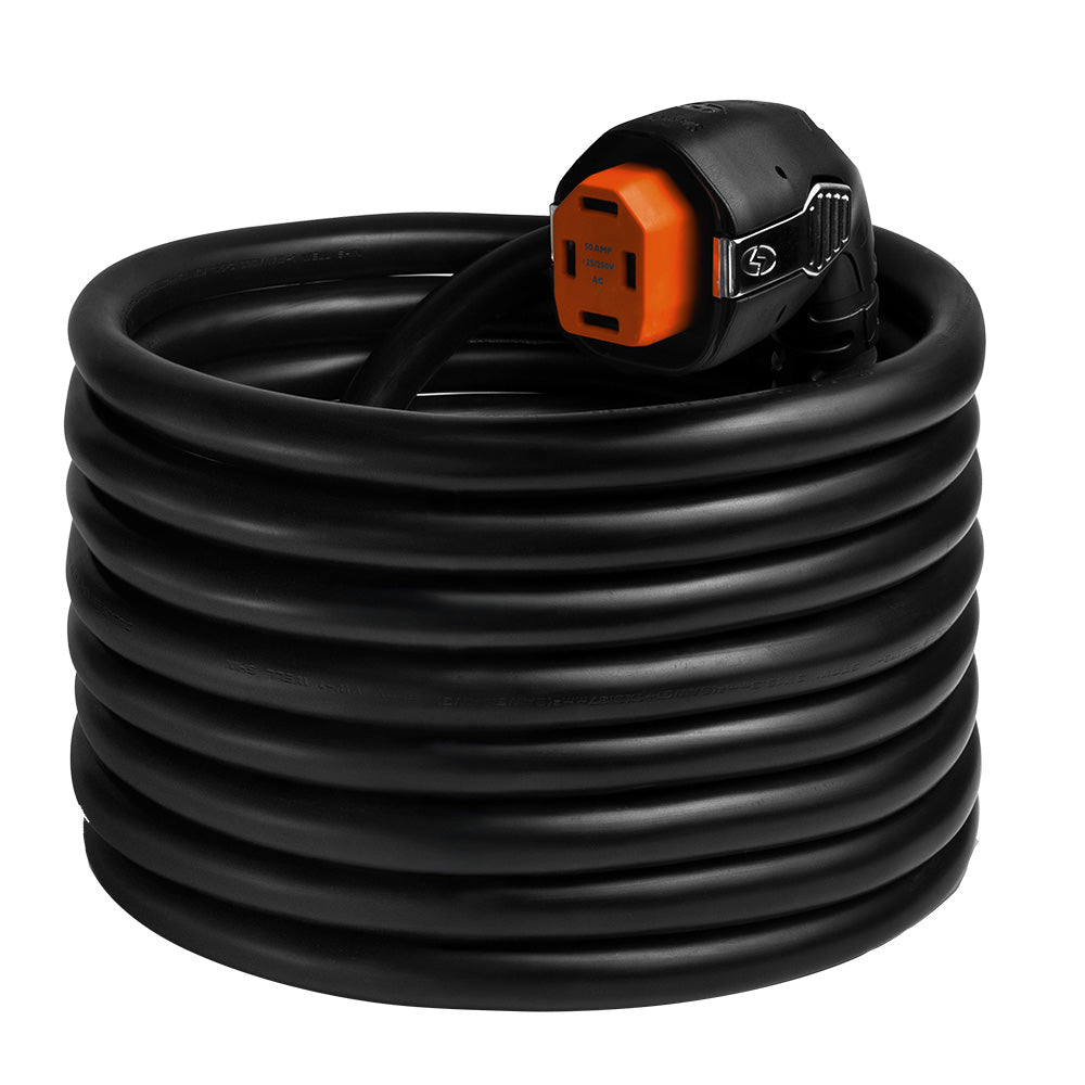 SmartPlug 50 AMP Angled RV Dual Configuration Cordset - 30' - Deckhand Marine Supply