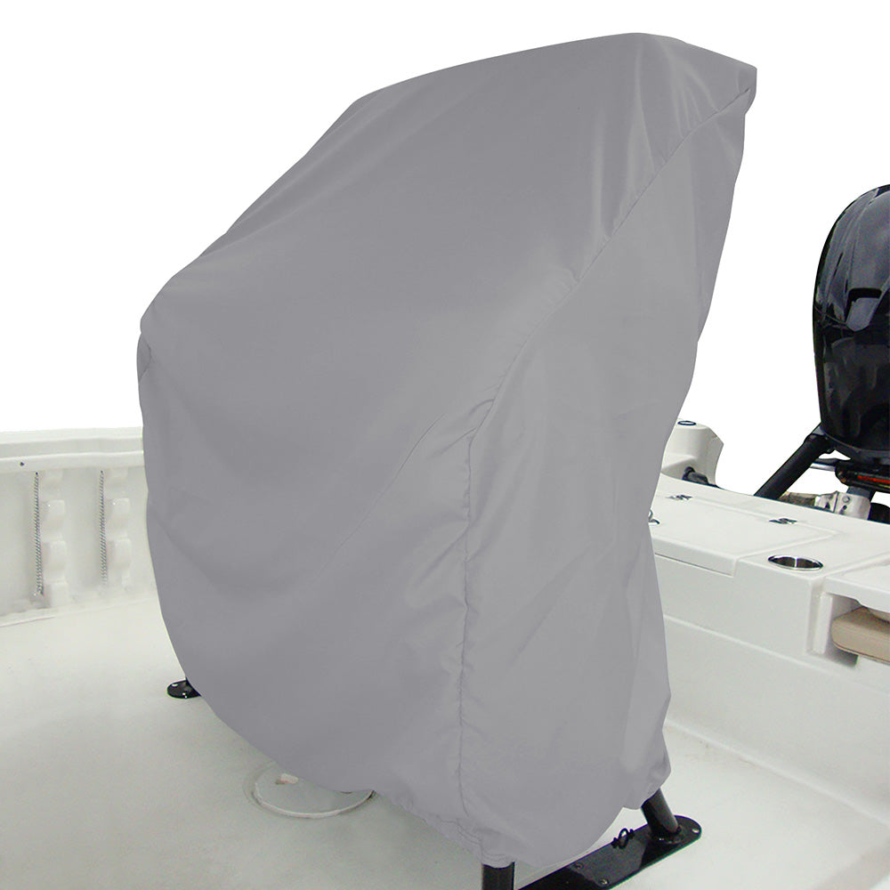 Carver Sun-DURA Universal Leaning Post Cover - Mist Grey - Deckhand Marine Supply