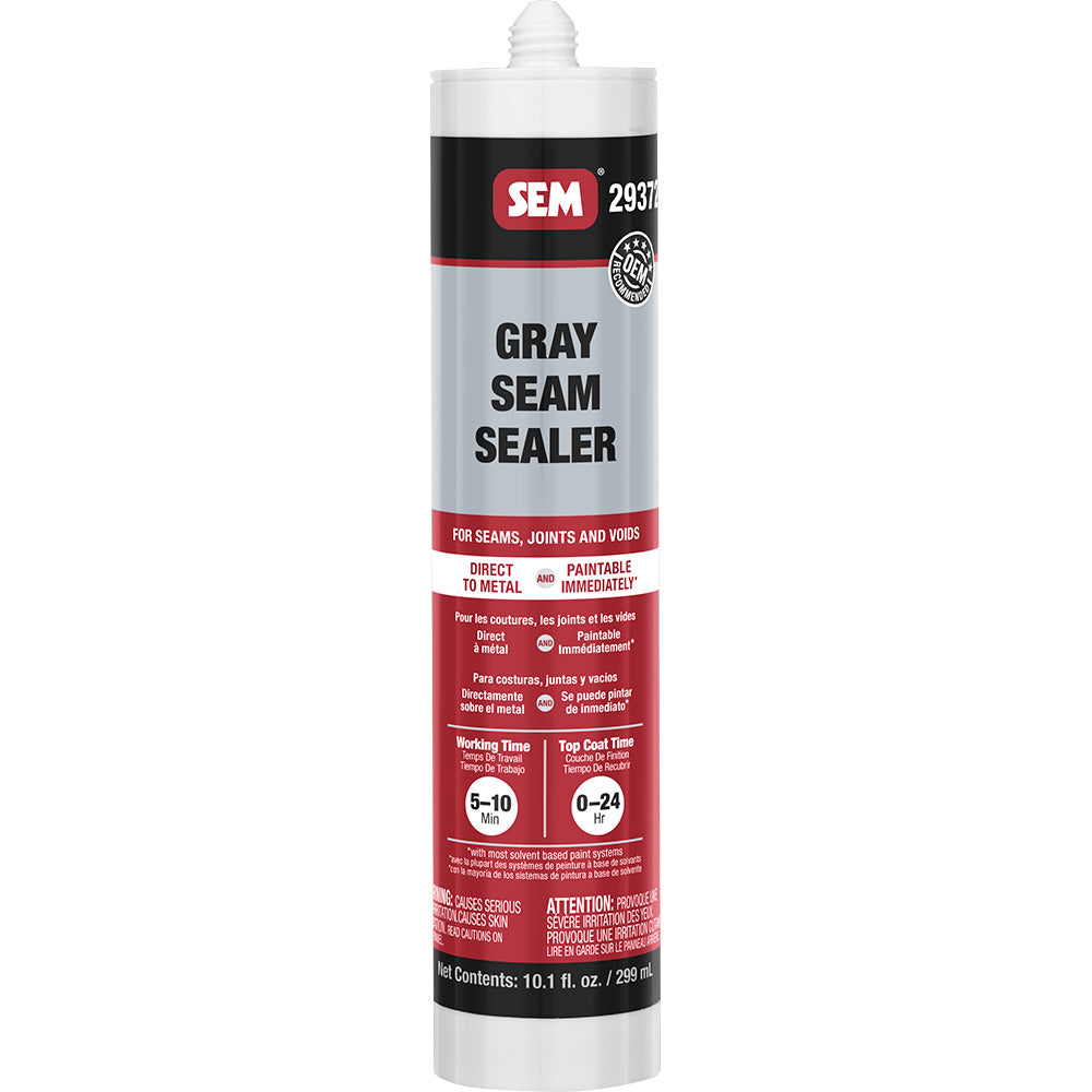 SEM 1K Seam Sealer - 10.1oz Tube - Grey - Deckhand Marine Supply