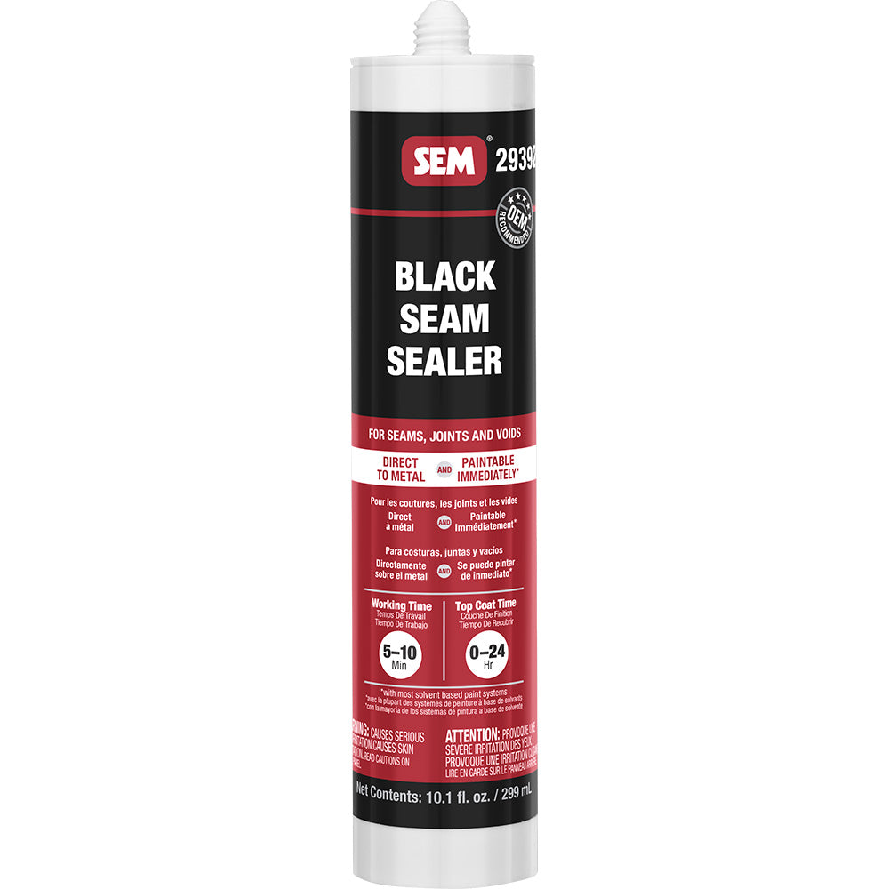 SEM 1K Seam Sealer - 10.1oz Tube - Black - Deckhand Marine Supply