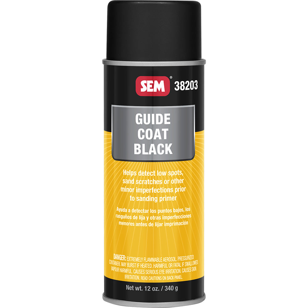 SEM Guide Coat - 16oz Aerosol Can - Black - Deckhand Marine Supply