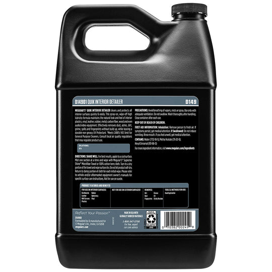 Meguiar's Quik Interior Detailer - 1 Gallon - Deckhand Marine Supply