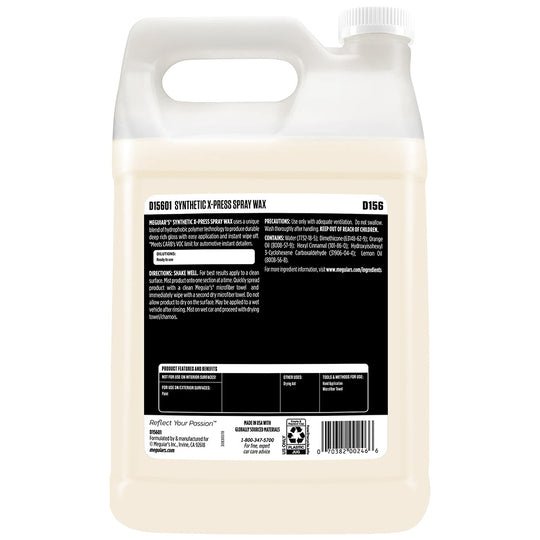 Meguiar's Synthetic X-Press Spray Wax - 1 Gallon - Deckhand Marine Supply